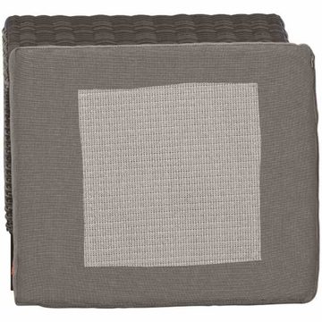 Gartentrends Gartenlounge-Hocker Corido, in matt anthrazit, charcoal-grey, taupe-meliert