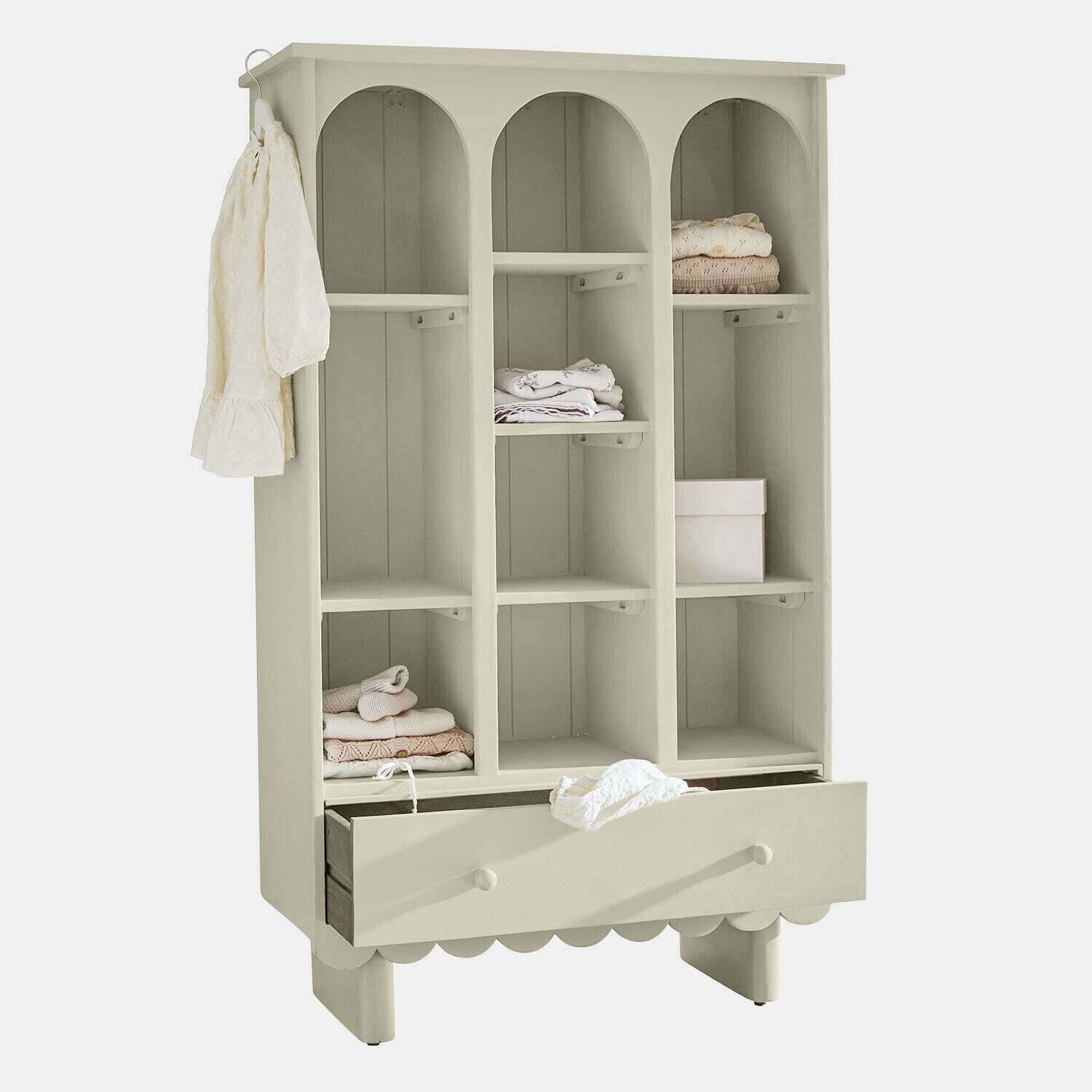 Mirabeau Kinderkleiderschrank Schrank Agliana grau