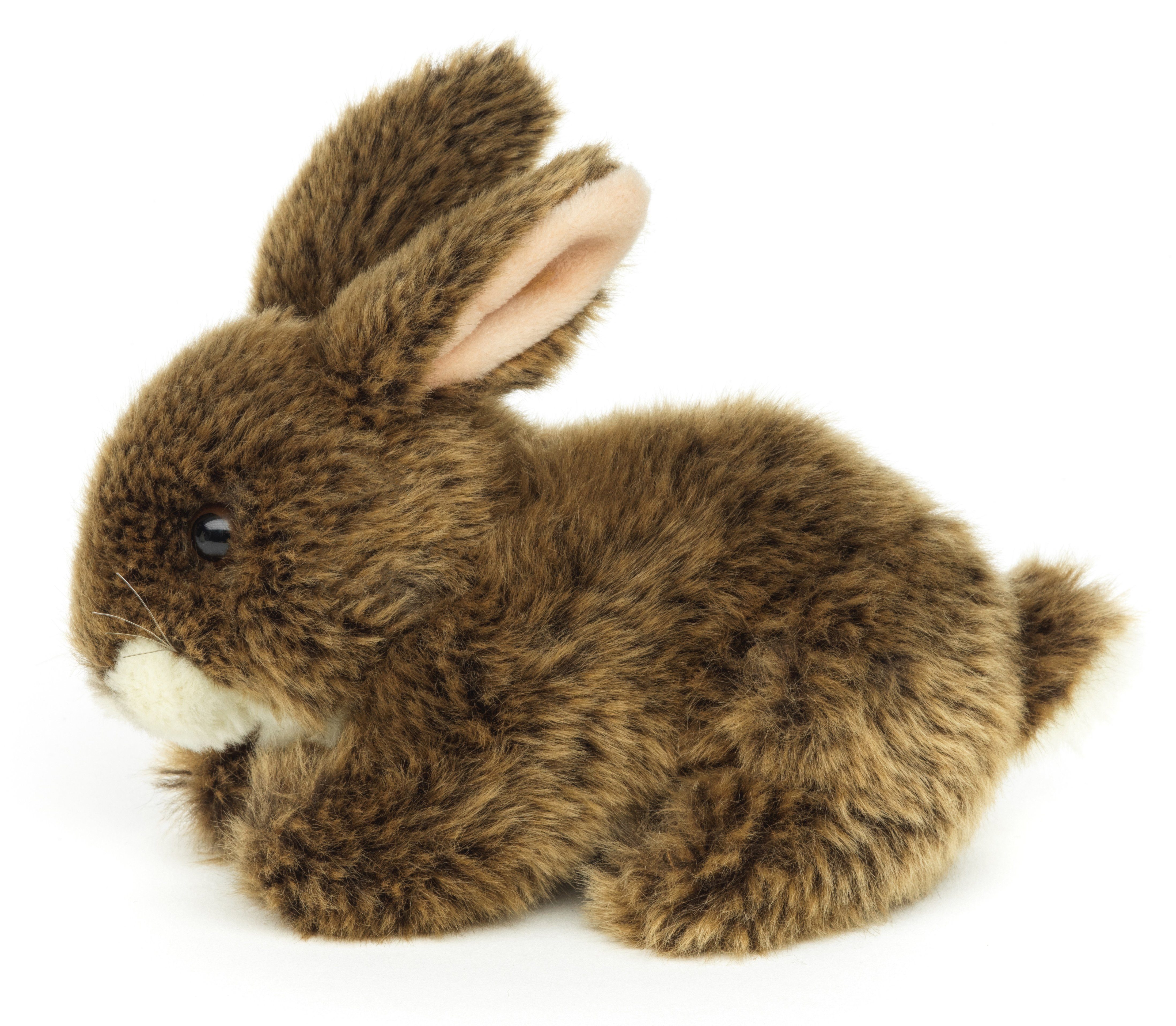 Uni-Toys Kuscheltier Hase, liegend - versch. Farben - 18 cm - Plüsch-Kaninchen - Plüschtier, zu 100 % recyceltes Füllmaterial