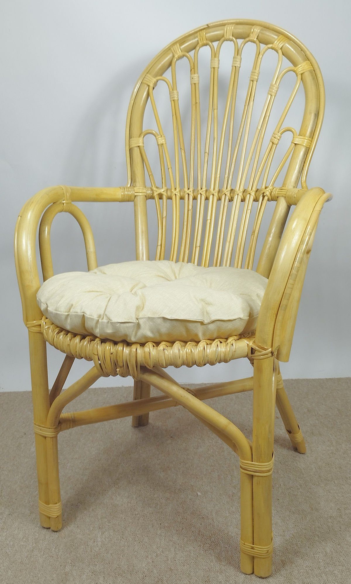 Rattani Rattanstuhl Rattansessel, Rattanstuhl Modell Palmito, günstig online kaufen