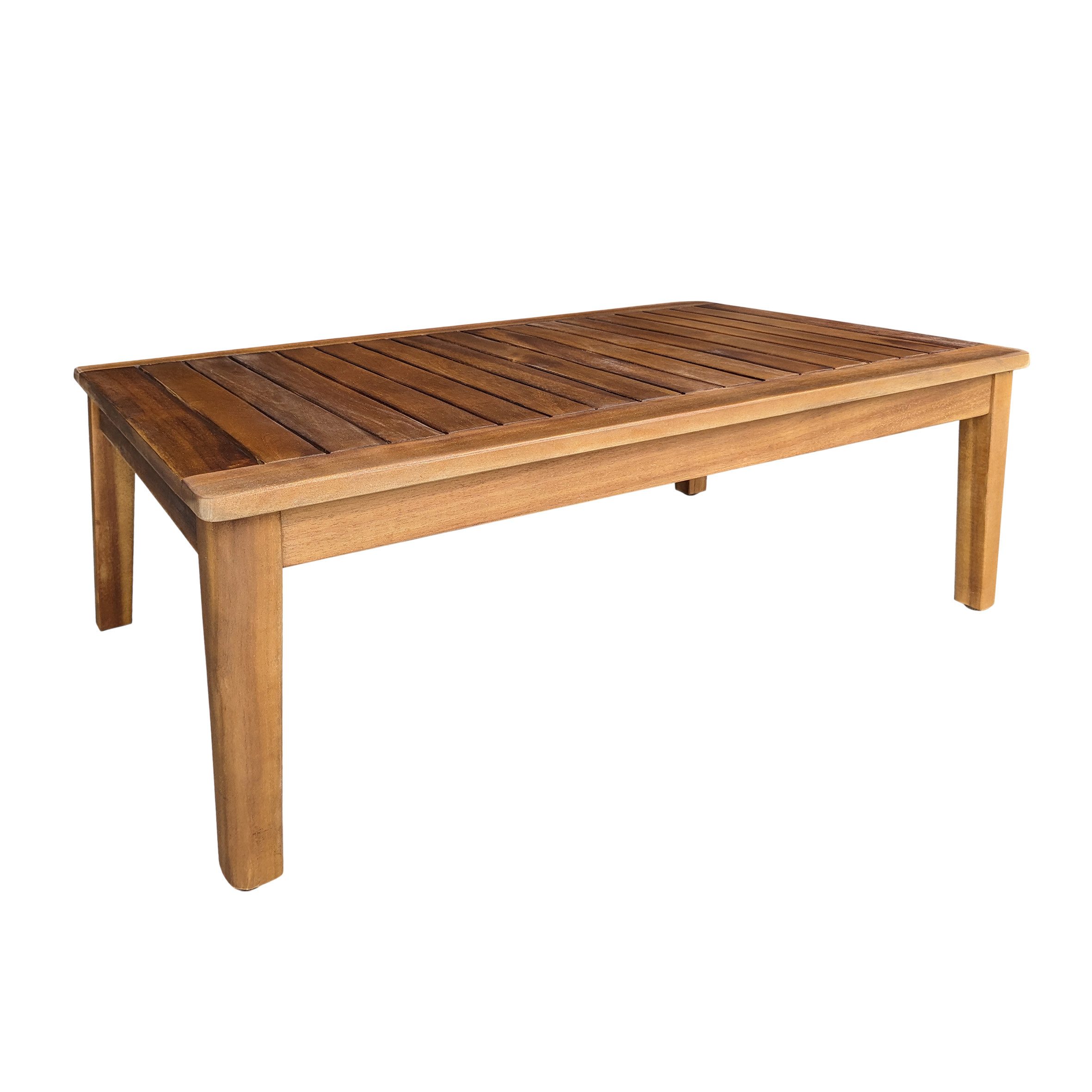 Spetebo Gartentisch Akazienholz Couchtisch geölt 80 x 50 x 30 cm (Packung, 1-St., Tisch), für Außen und Innen