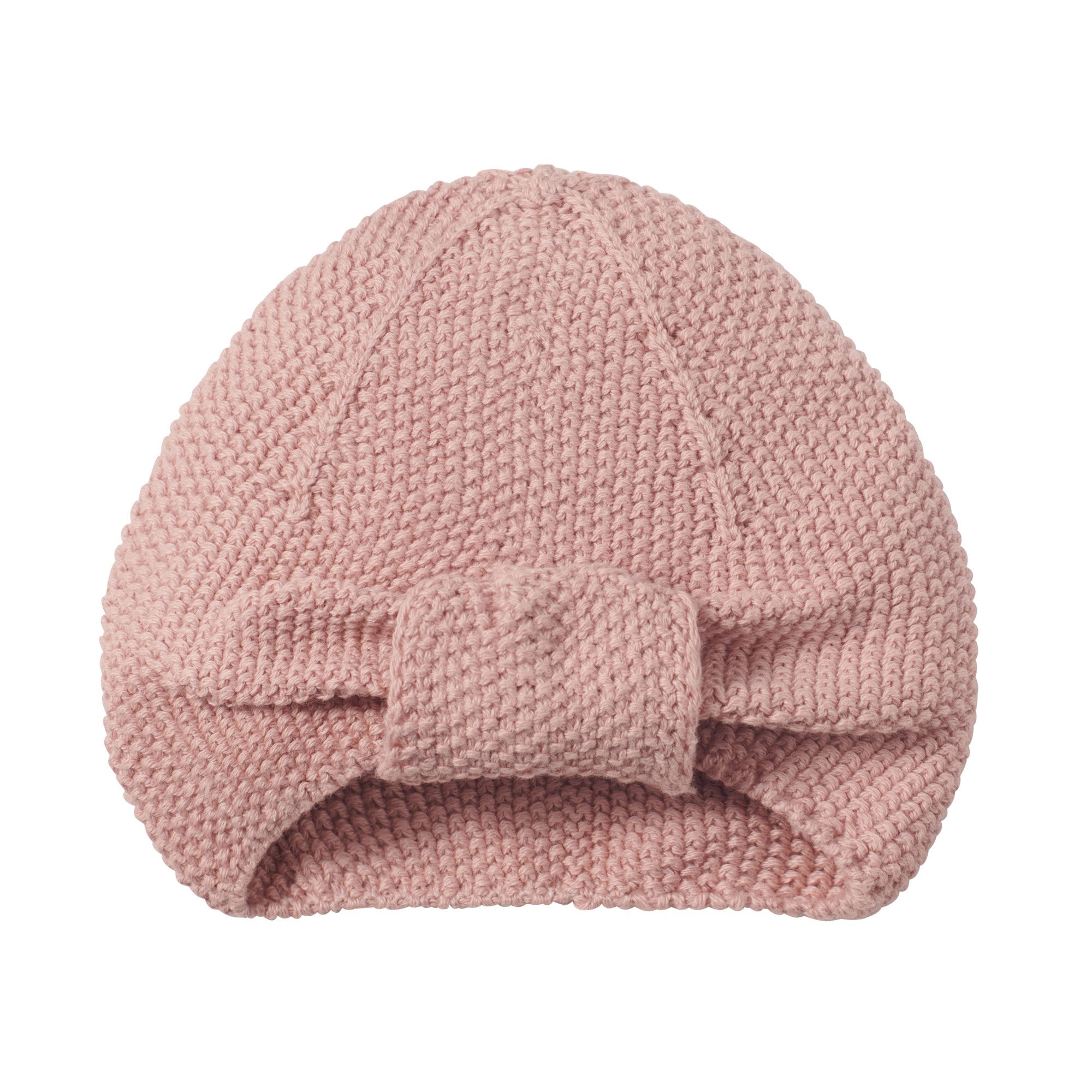 Nordic Coast Company Strickmütze (2-er Set) Baby Turban für Neugeborene - 100% Baumwolle - Natur Weiß