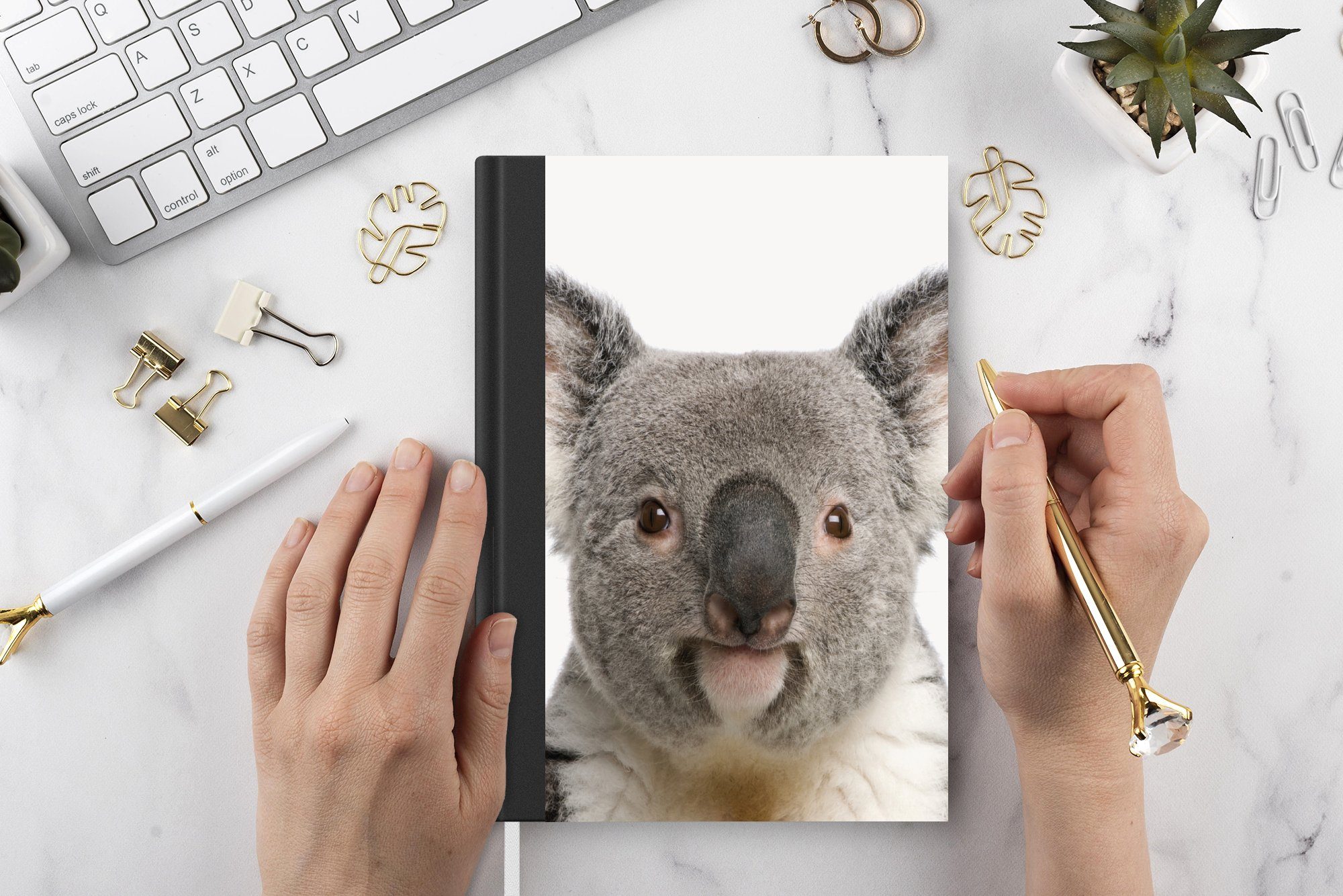 MuchoWow Journal, Koala Merkzettel, Haushaltsbuch - 98 Notizbuch Tiere, - Jungen Mädchen - Tagebuch, Seiten, Koala Bär A5, Notizheft, -