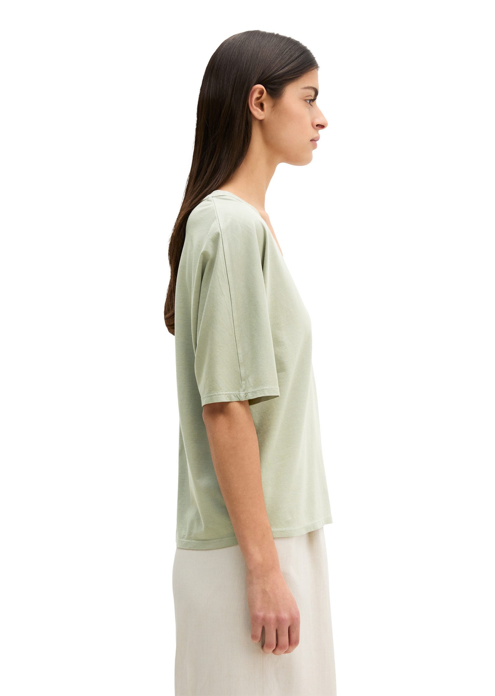 Marc O'Polo T-Shirt mit angeschnittenen Ärmeln günstig online kaufen