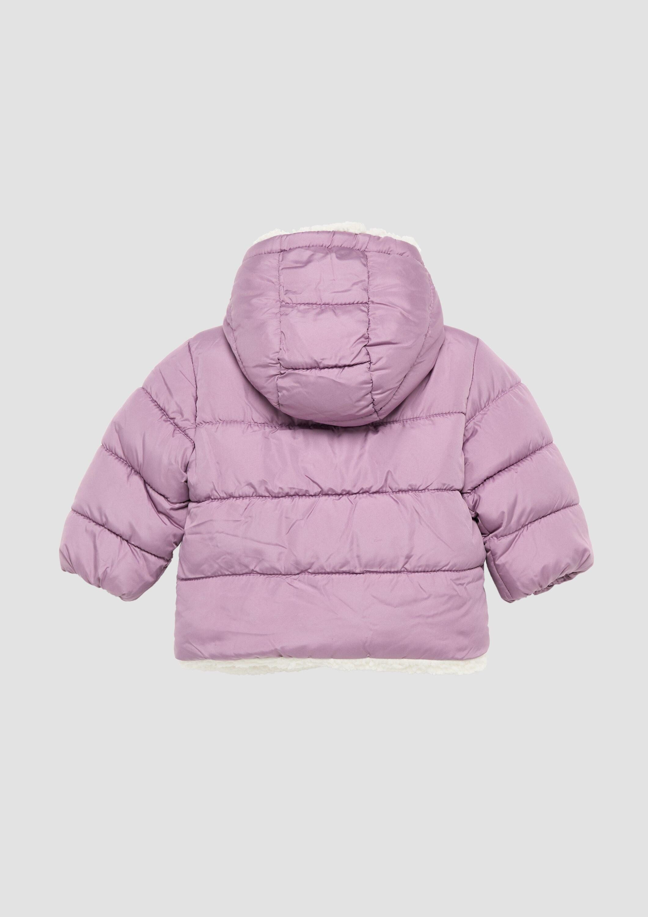 s.Oliver Winterjacke Outdoor-Jacke Steppjacke mit Teddyplüsch-Futter