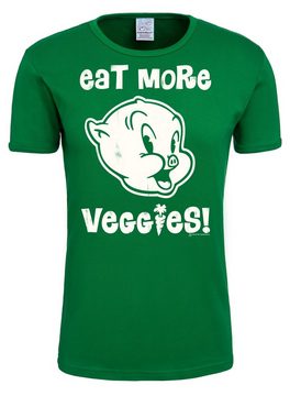 LOGOSHIRT T-Shirt Looney Tunes - Eat More Veggies mit lizenzierten Originaldesign
