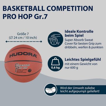 Hudora Basketball Competition Pro Hop, Gr. 7, Mehr Grip, mehr Power, mehr Punkte