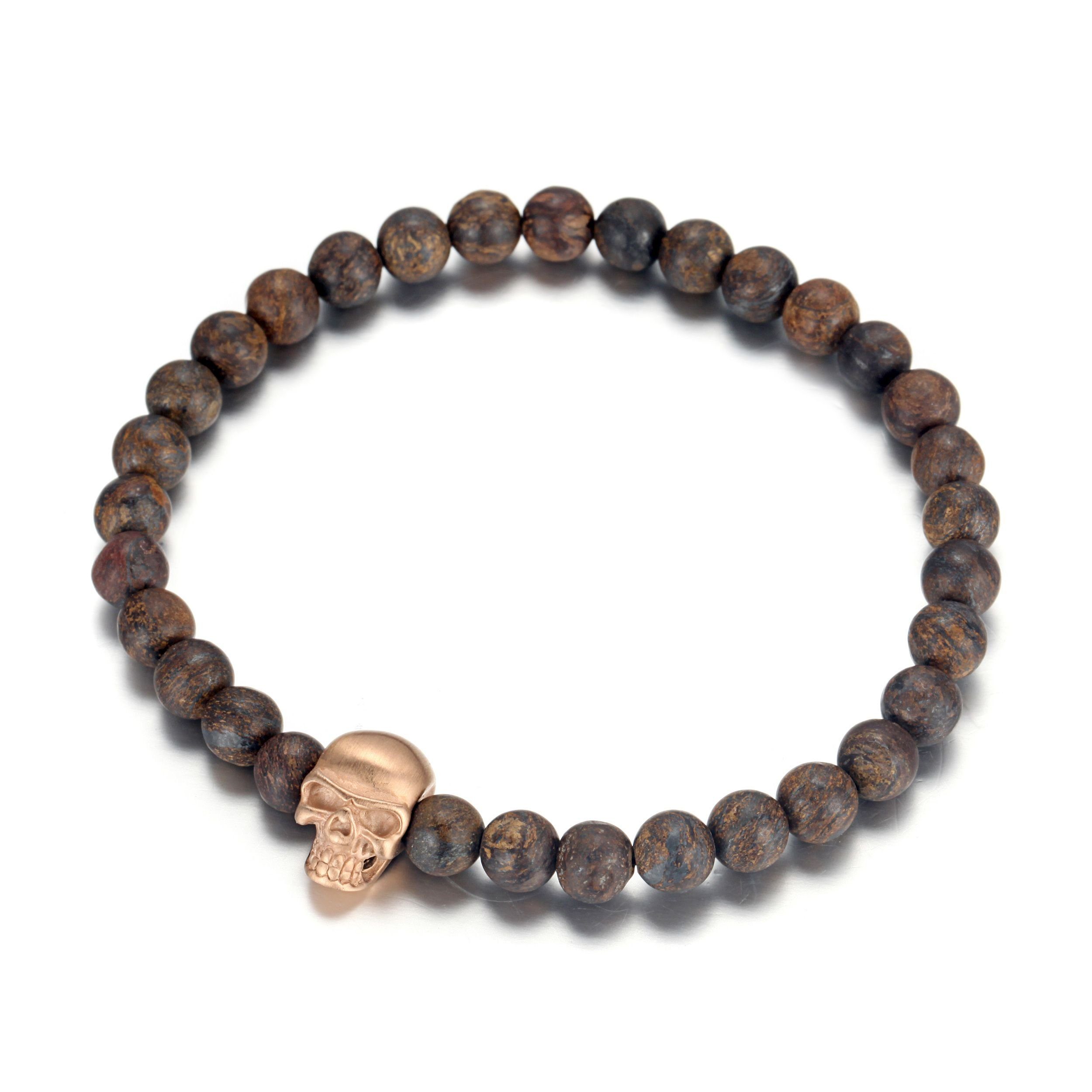 Kingka Armband "Urban Rocks" Stein Armband SKULL, mit Bronzit