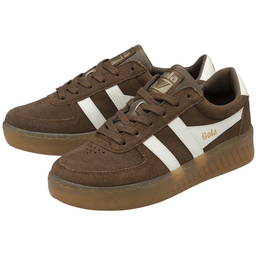 Gola Grandslam Wildleder 2025 dunkelbraun/offweiss Damen Sneaker günstig online kaufen