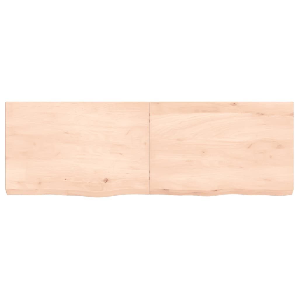 furnicato Tischplatte 120x40x(2-6) Unbehandelt cm Eiche Massivholz