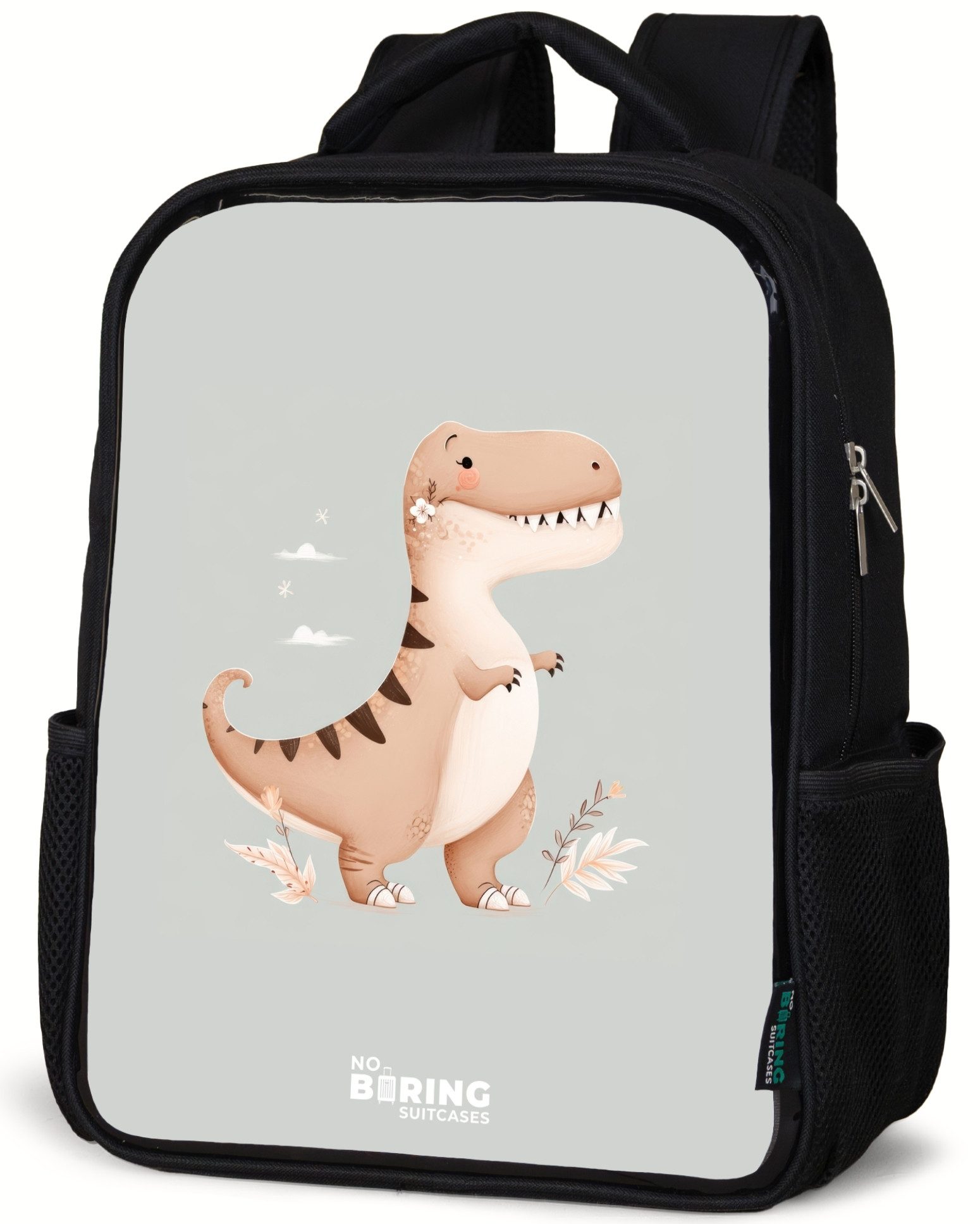Rucksack Dino in den Farben Beige und Grau