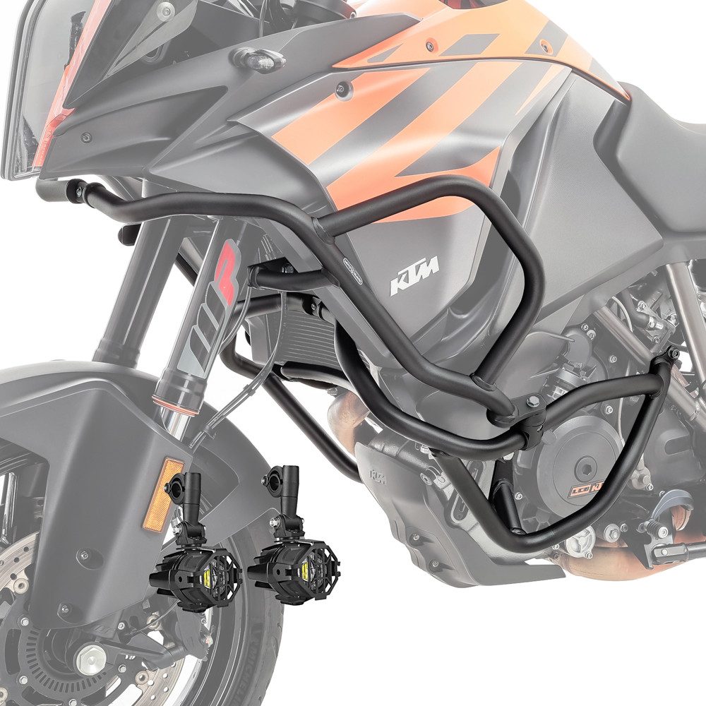 Motoguard Motor-Schutzhülle Set Sturzbügel + Scheinwerfer für KTM 1090 Adventure / R 17-19 schwarz