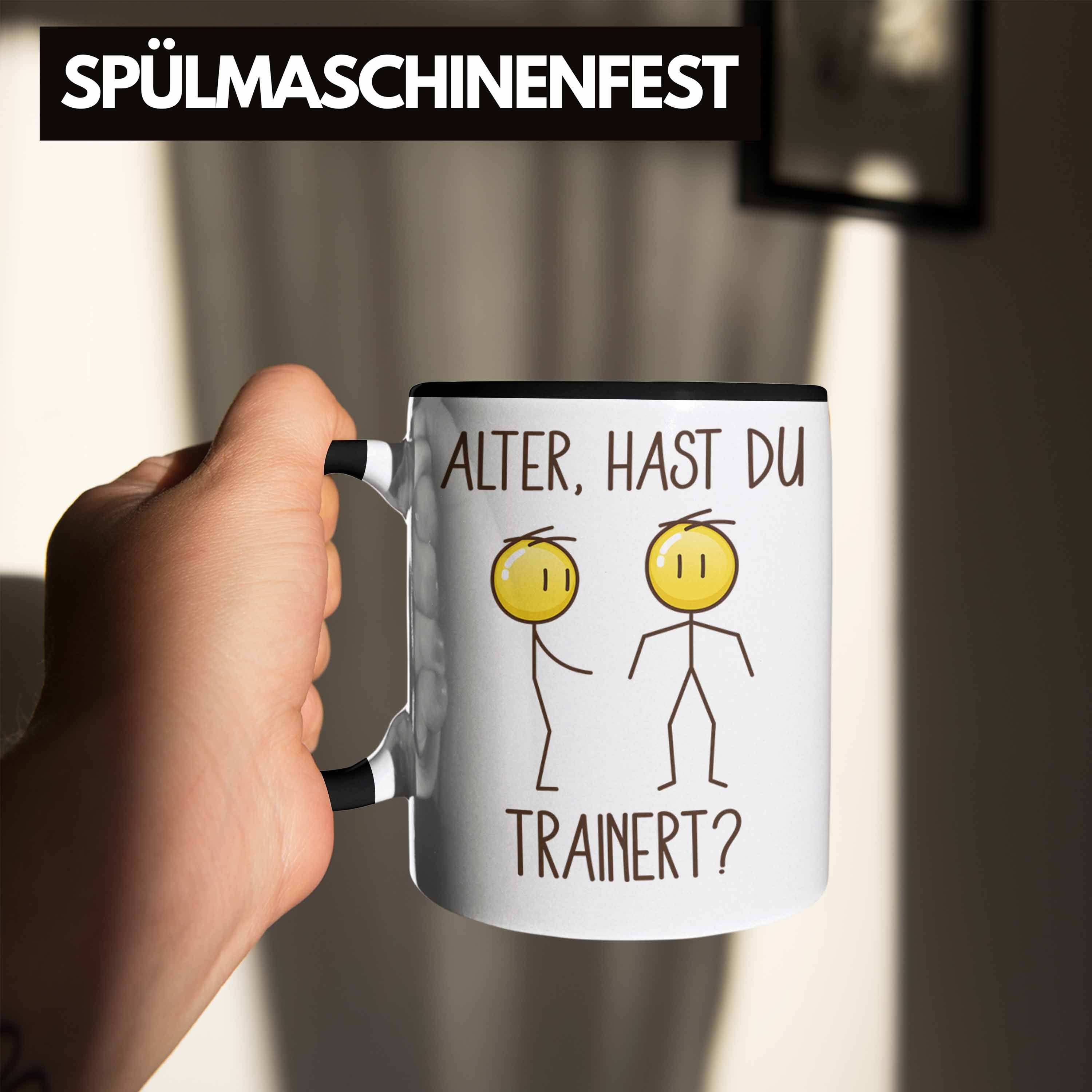 Du Schwarz Humor Trendation Tasse Geschenk Bodybuilder Trainiert Fitness Geschenk Hast Tasse Lustiges Trendation -