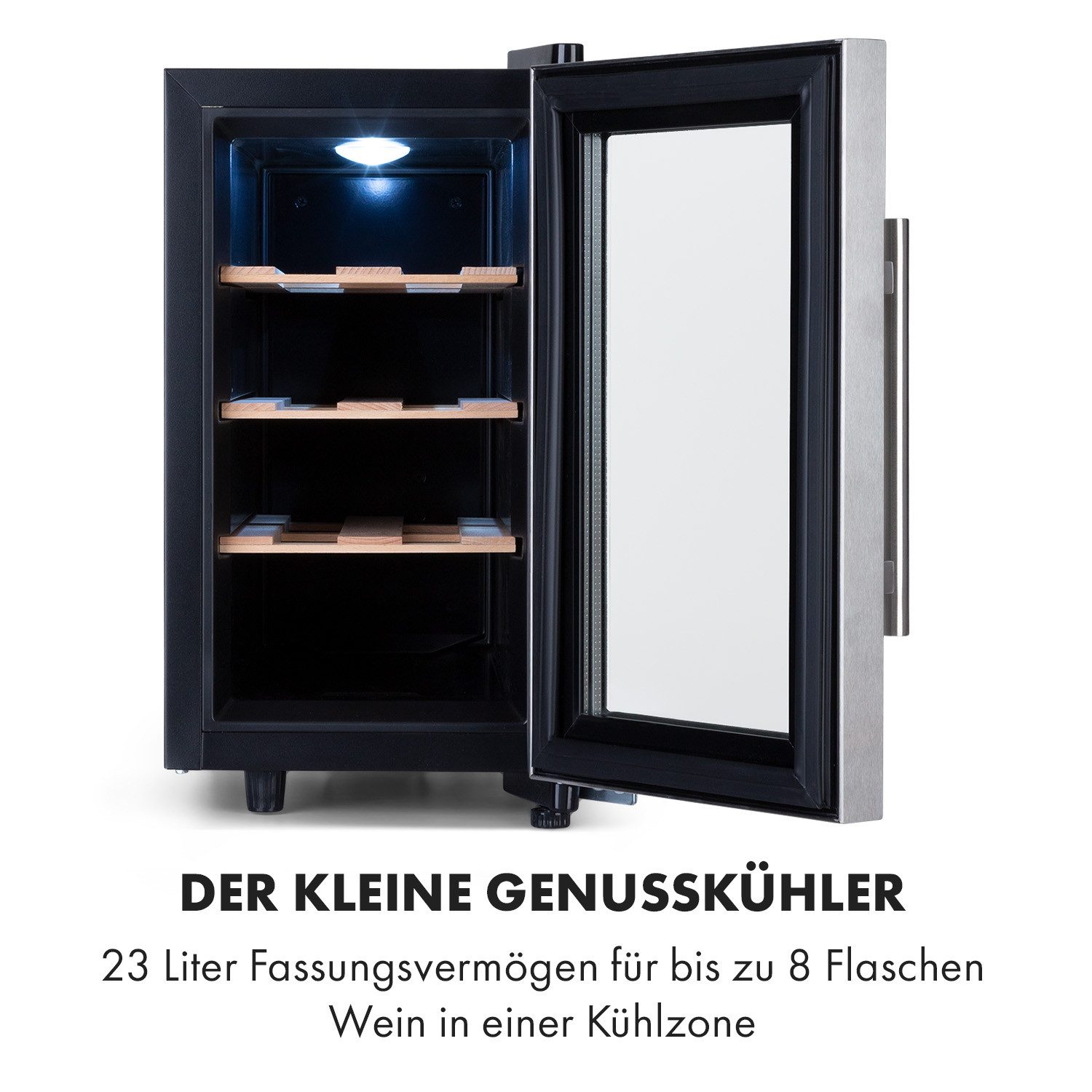 Klarstein Weinkühlschrank Reserva 8 Uno, für 8 Standardflaschen á 0,75l