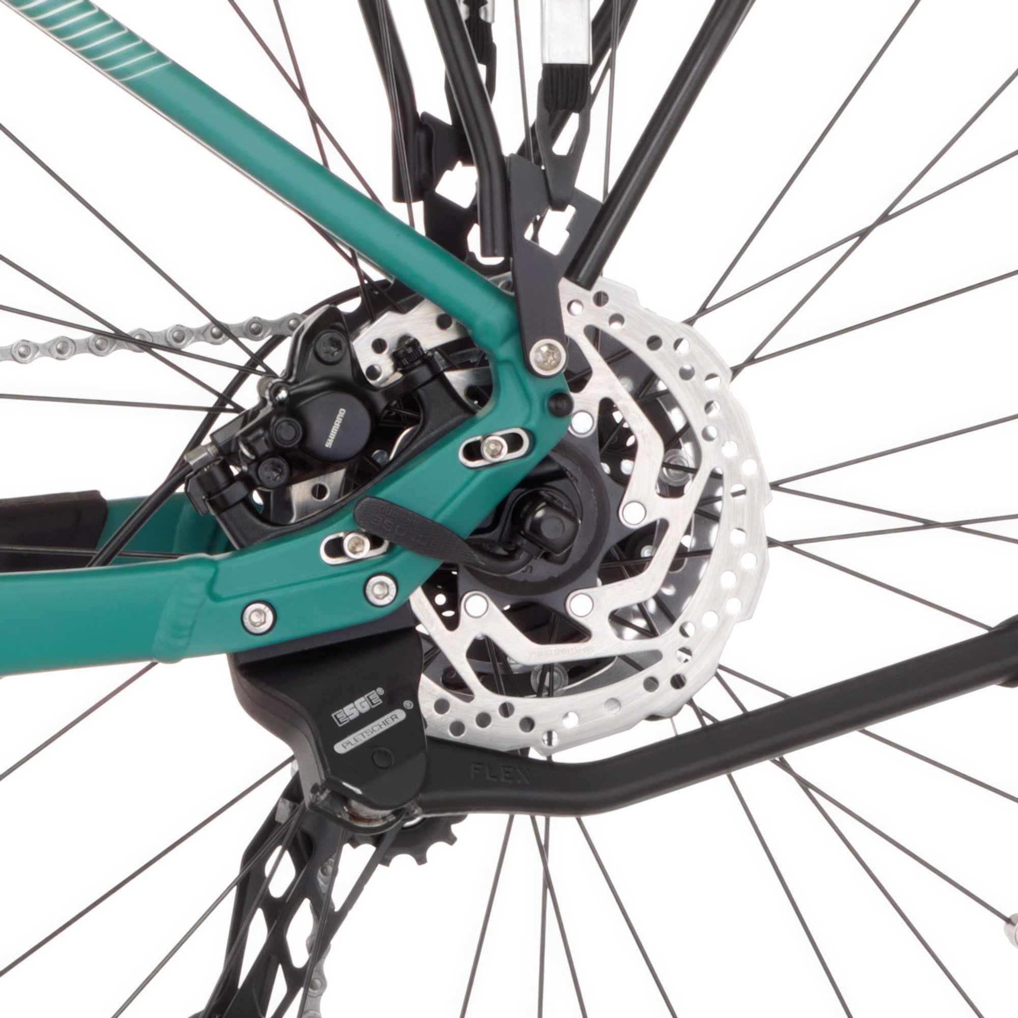 FISCHER Bicycle E-Bike Trekking Bike TERRA 4.0i 630 43, 10-speed Shimano CUES derailleur, mid-drive motor, 630 Wh, (with battery charger, with tools), pedelec, electric bicycle for men and women