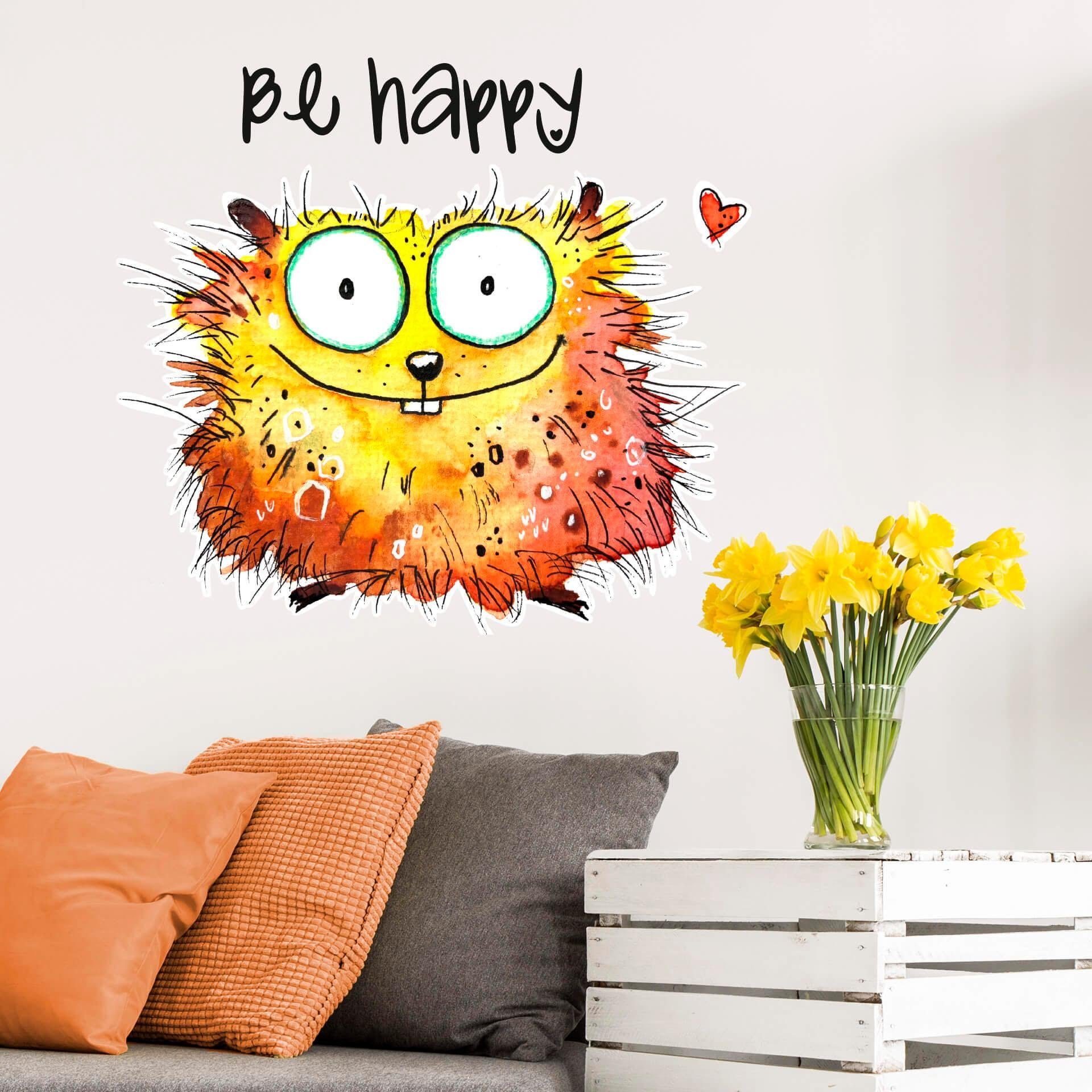Wall-Art Happy Hamster Wandtattoo