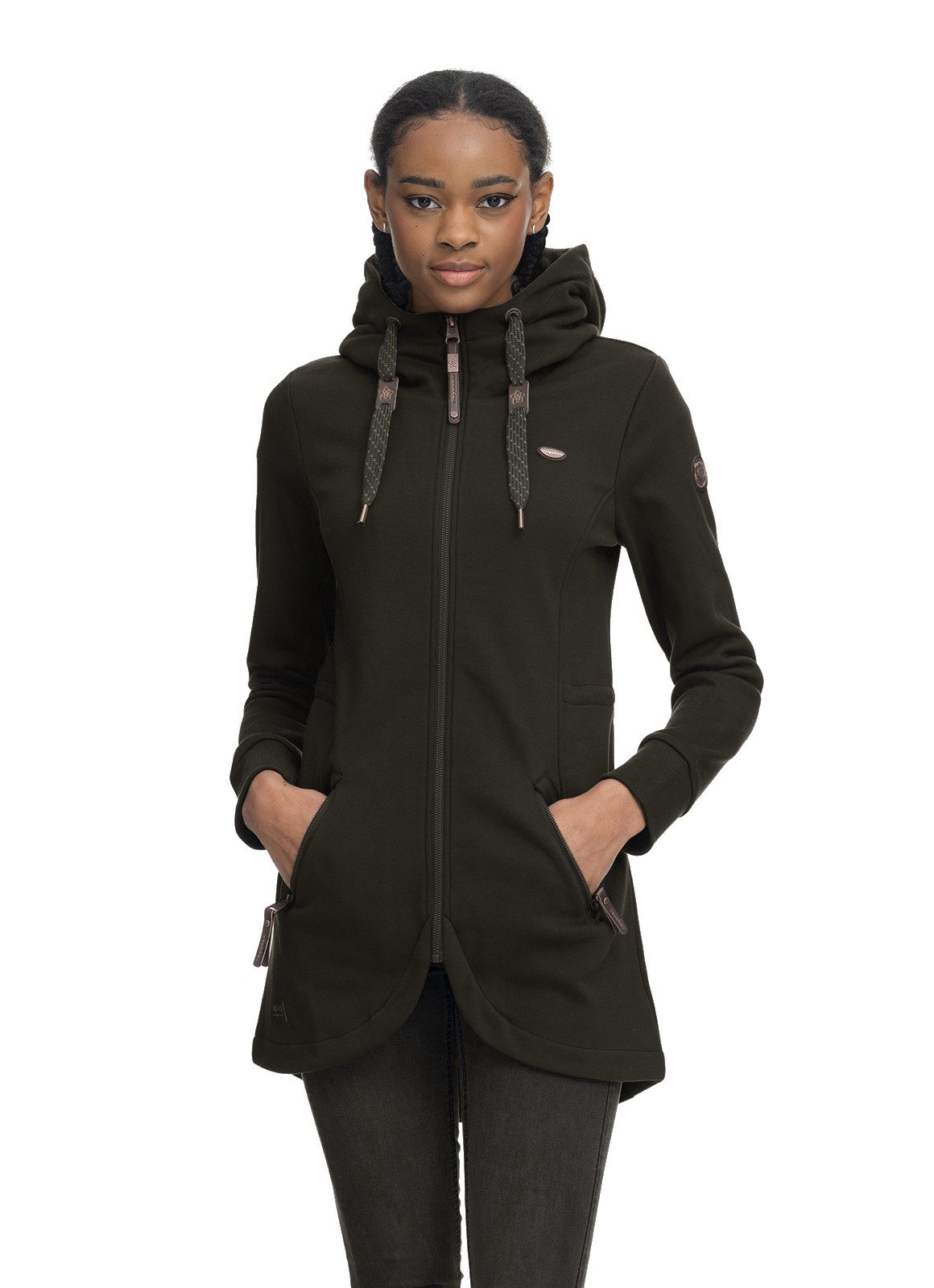 Ragwear Kapuzensweatjacke lang, Brystol günstig online kaufen