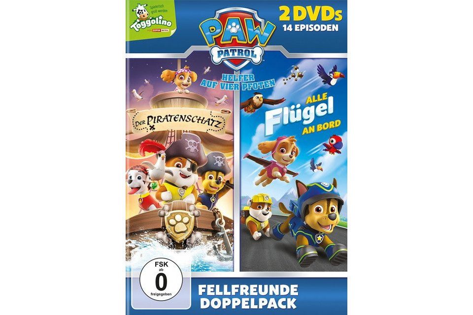 Paramount DVD Paw Patrol: Der Piratenschatz / Paw Patrol: Alle Flügel an Bord
