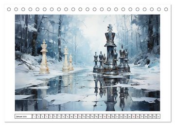 CALVENDO Wandkalender Schach Matt (Tischkalender 2025 DIN A5 quer), CALVENDO Monatskalender