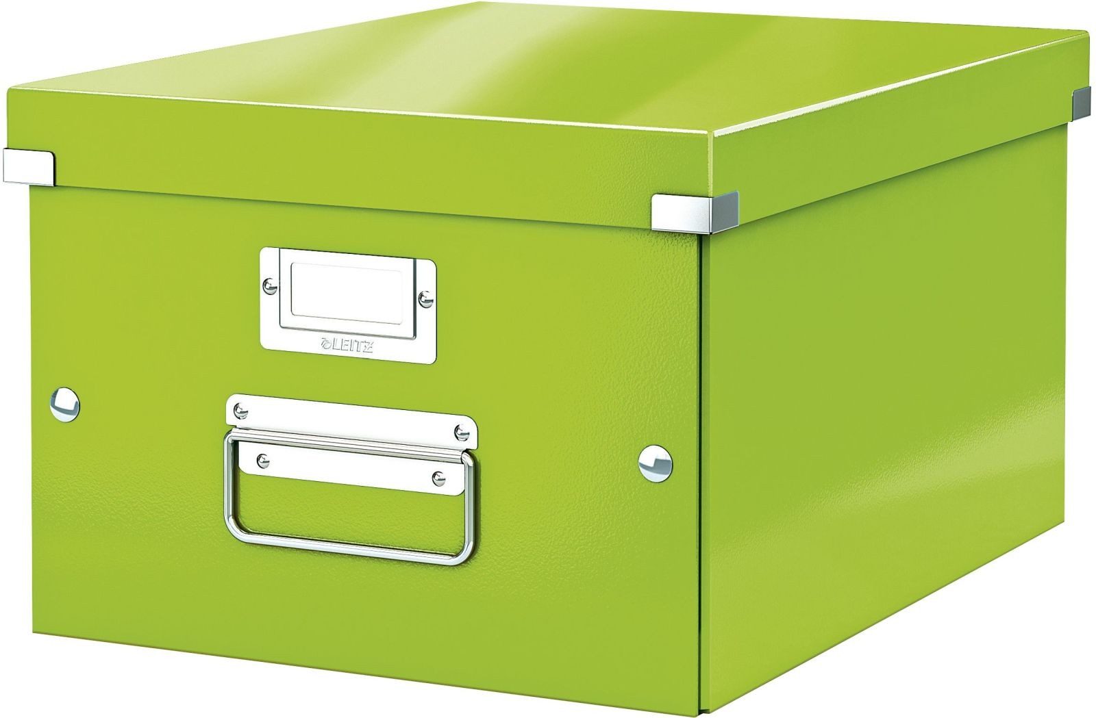 Aufbewahrungsbox Ablagebox Click & Store Wow A4 Graukarton grün (6 Stück)