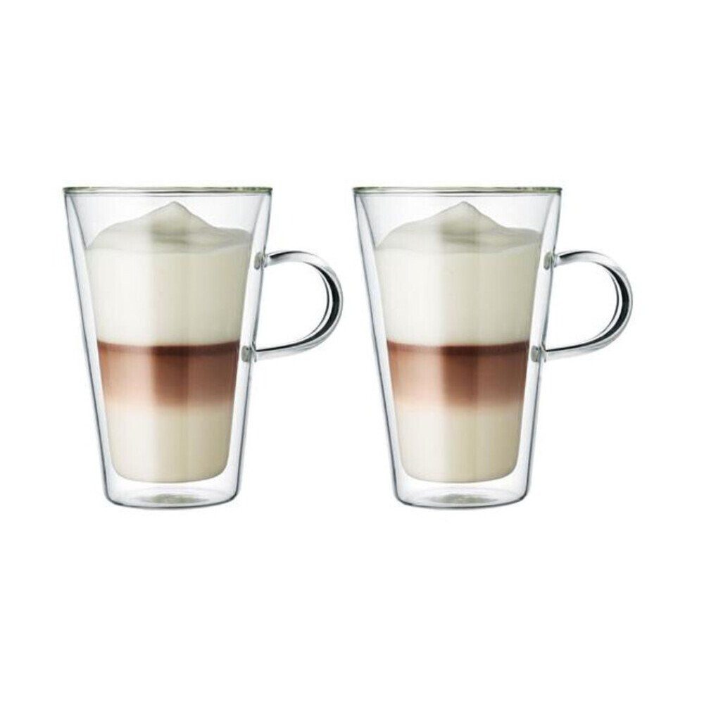 Bodum Thermoglas Thermo-Glas 0,4 l 2 Stück Canteen, 2-tlg., Borosilikatglas, Silikon, Thermo-Glas, 2-tlg., 0,4 l, Borosilikatglas, transparent