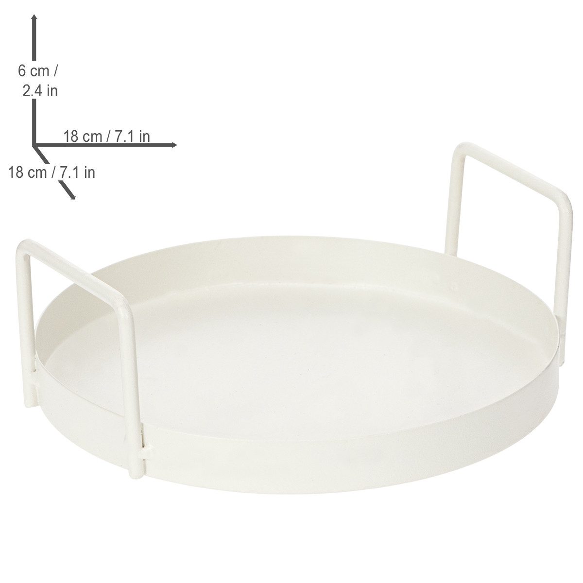 Florists Products Dekotablett Dekoratives Metalltablett für stilvolle Deko und
