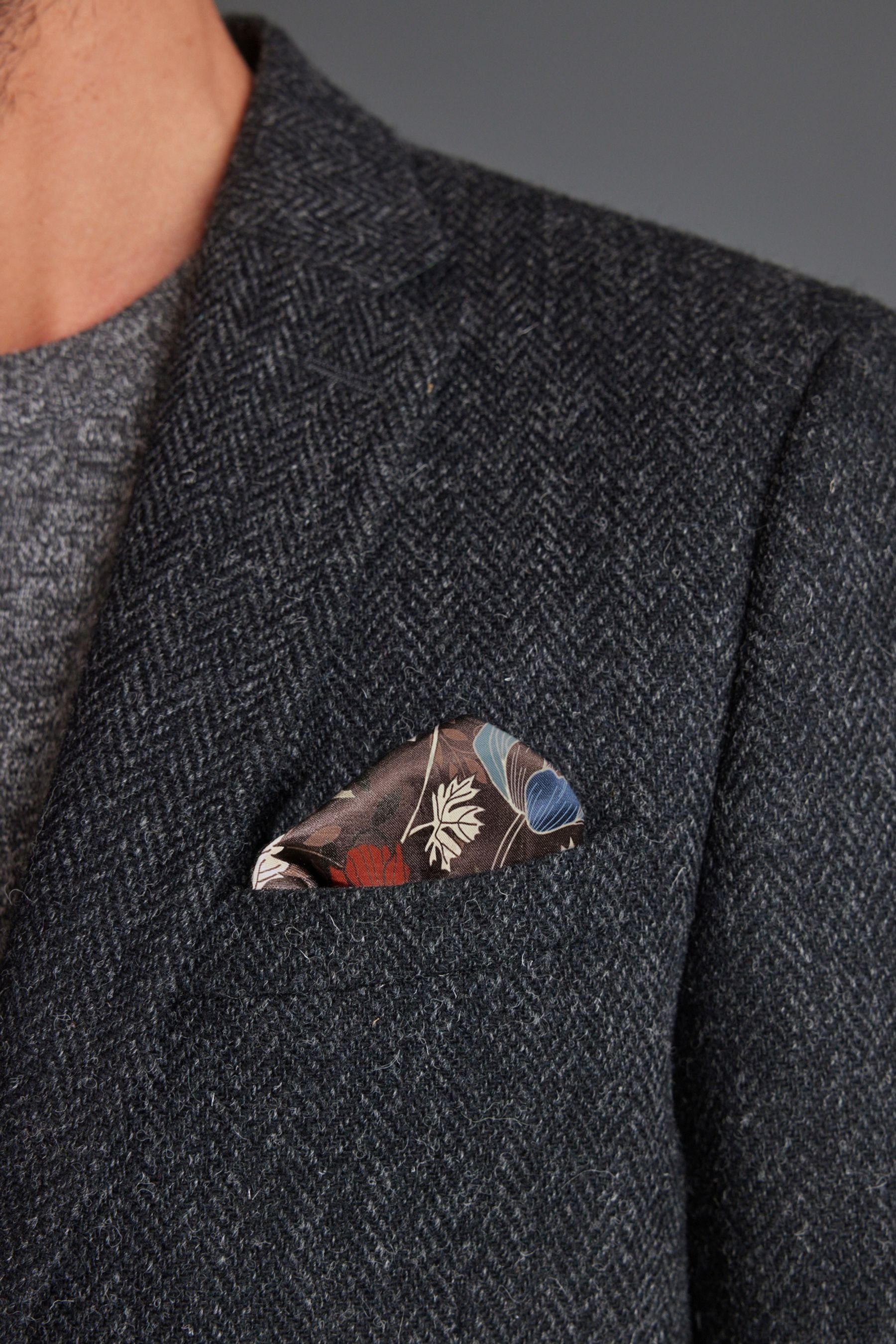 Next Sakko Blazer aus Harris-Tweed mit Fischgrätmuster (1-tlg)