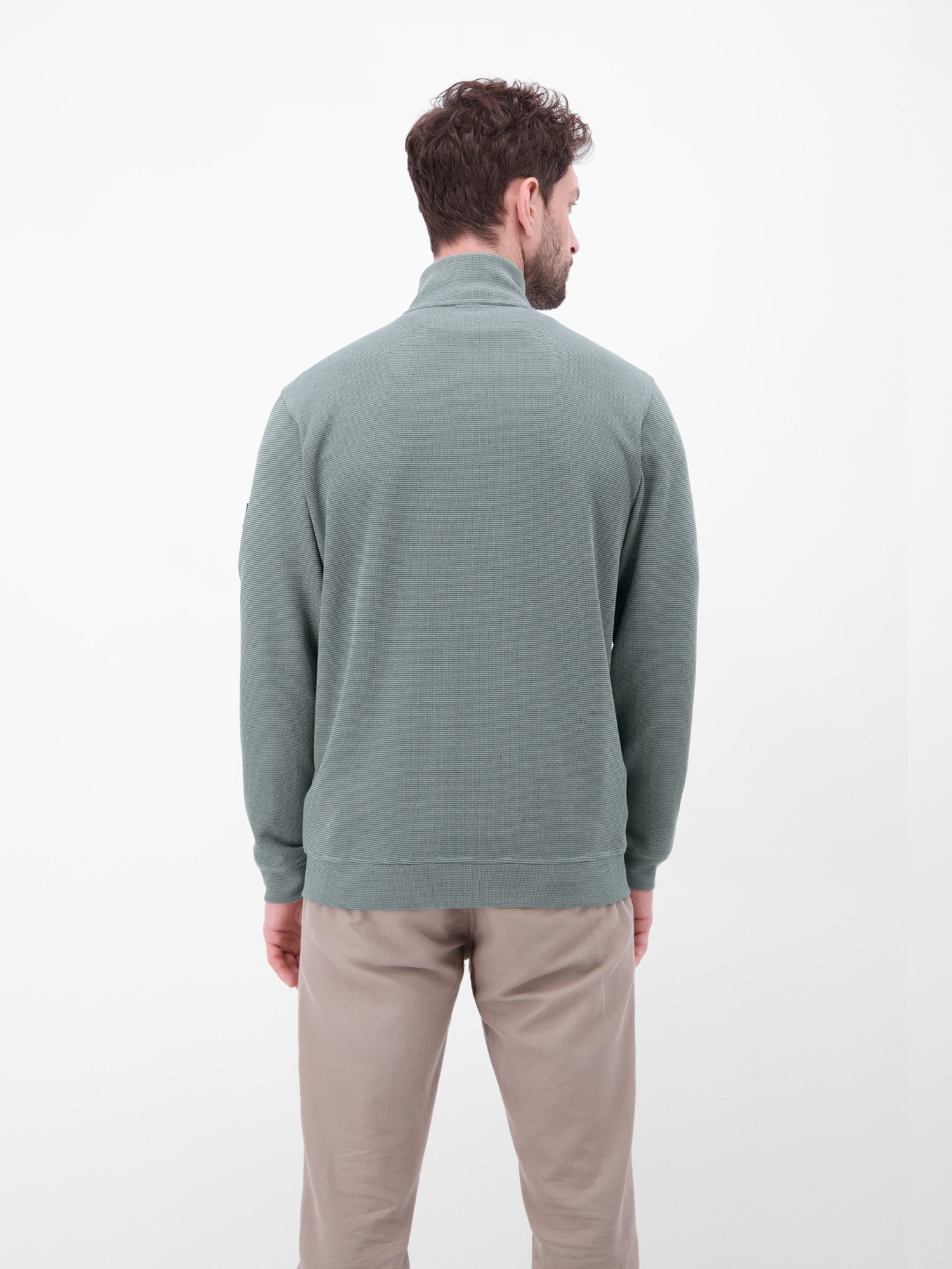 LERROS Sweatjacke mit Stehkragen