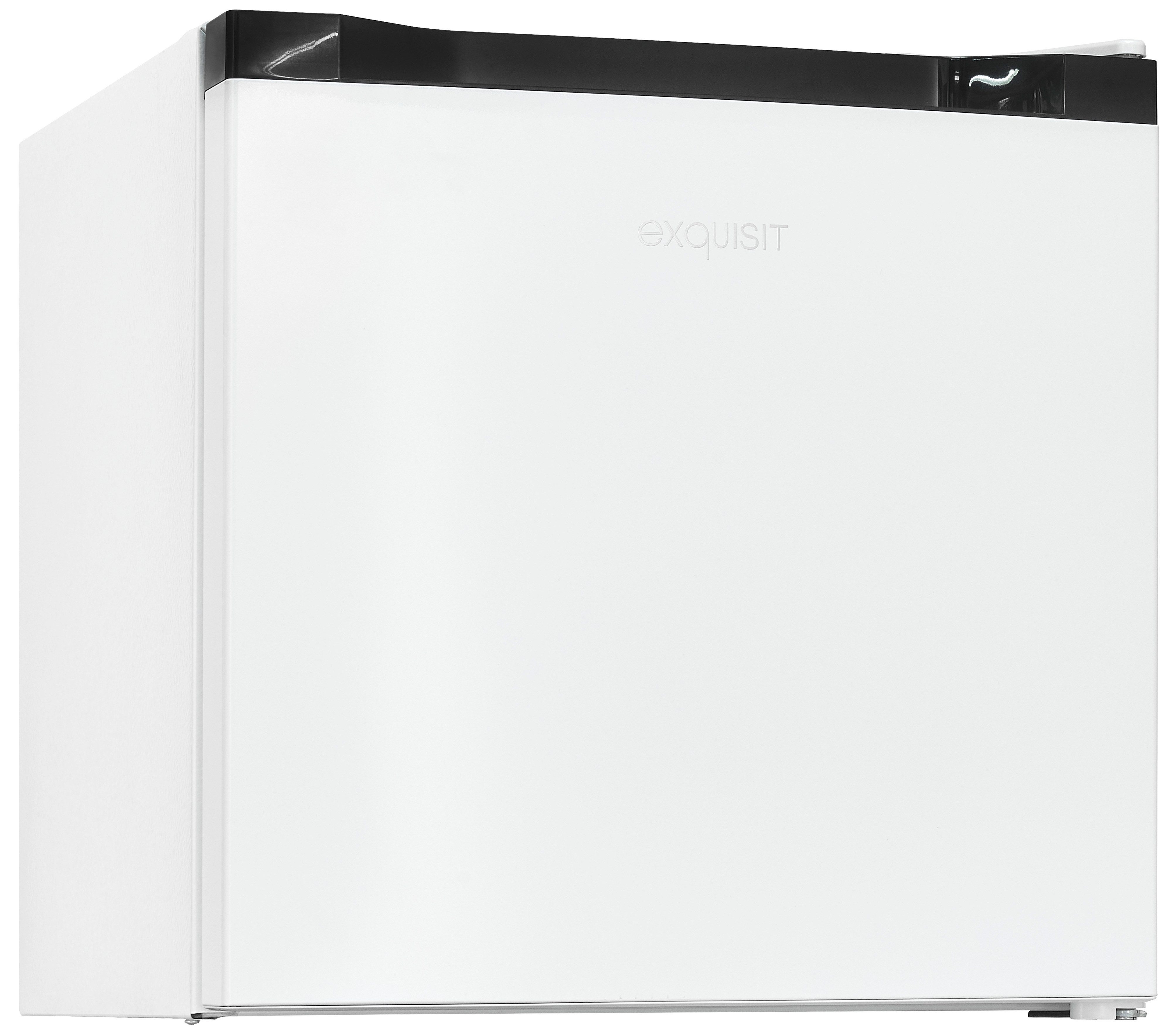 exquisit Gefrierschrank GB40-050C weiss, 49,5 cm hoch, 47,5 cm breit, Kompakt & leise, Thermostat für Temperaturwahl, 4 Sterne Gefrieren