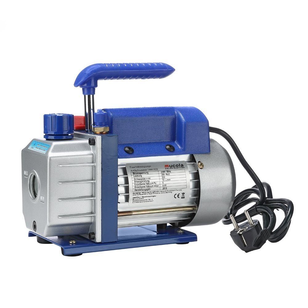 Melko Klimaanlagenschlauch Vakuumpumpe 70 l/min Unterdruckpumpe Vakuum Pumpe Vacuumpumpe, Zubehör für nicht zutreffend, Öl-Schauglas | Klimageräte-Halterungen