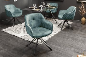 Sitheim-Europe Drehstuhl Utopia Drehbarer Stuhl Samt, Retrostil (Set, 2 Stück) (2 St), Ein schöner Stuhl für Ihre Küche oder Ihr Esszimmer