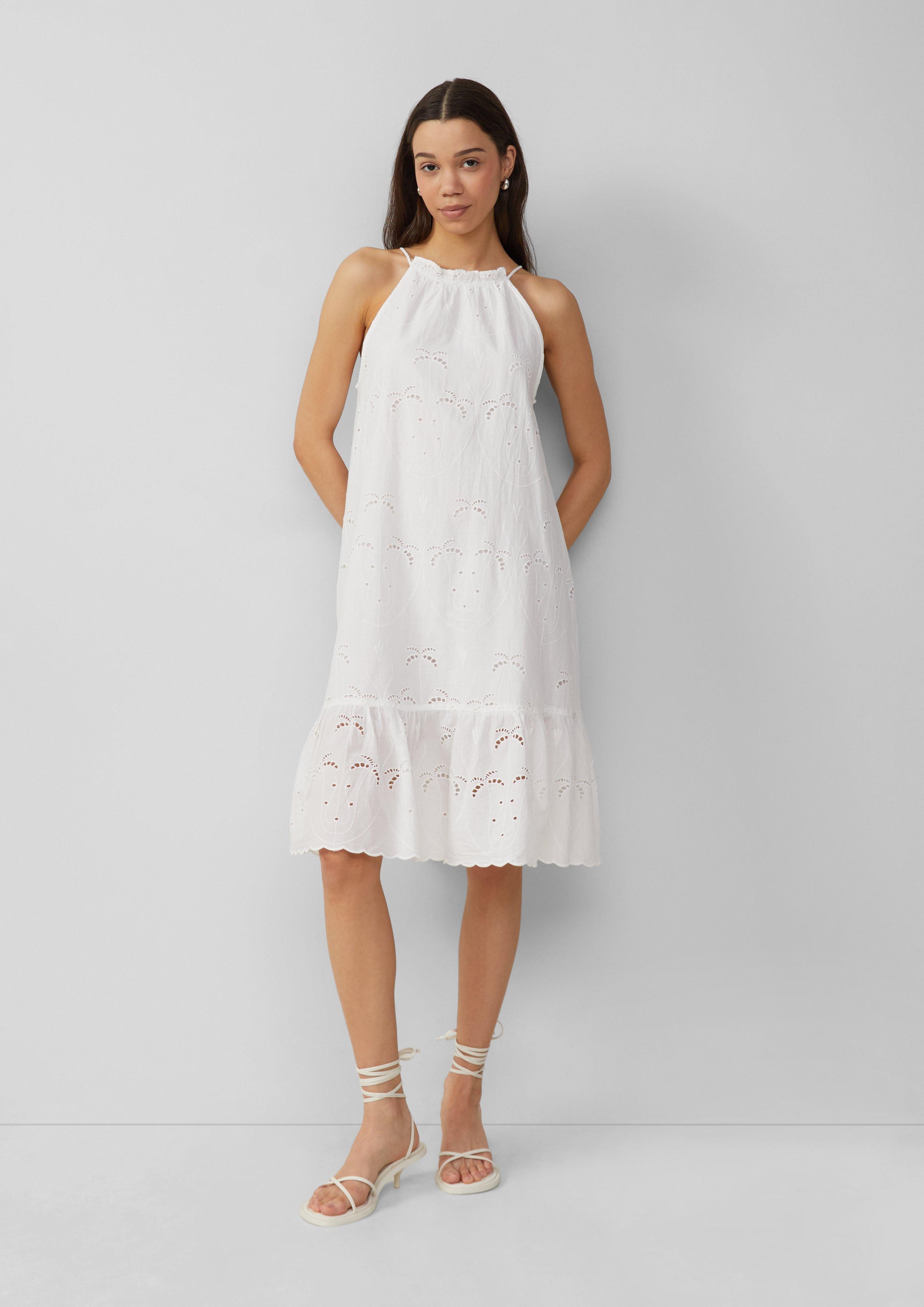 Minikleid Neckholderkleid aus Lochspitze, QS x Sarah & Tini