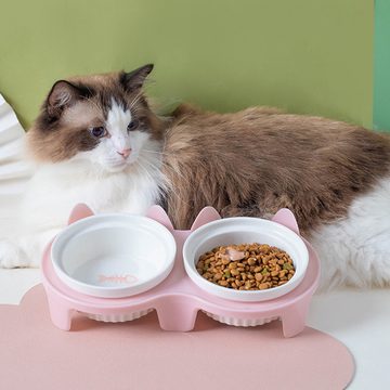 Truyuety Futternapf Satz Katzennapf aus Keramik pet Water Bowl pet Supplies Hunde