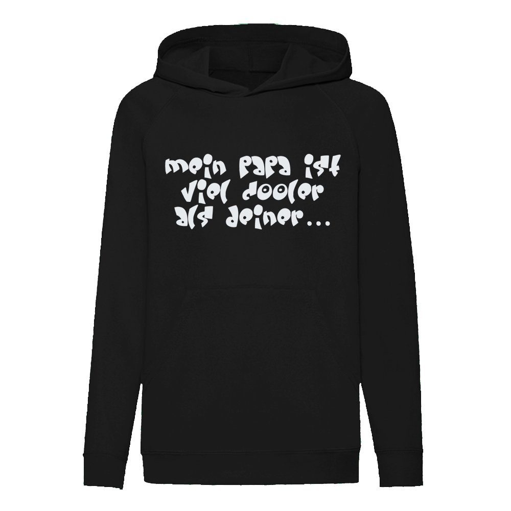 Ggraphics Hoodie Mein Papa ist viel cooler als Deiner... Kinder Hoodie