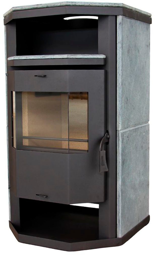 Kaminofen Prismo Vollstein, 6,4 kW, Zeitbrand, Vollstein Verkleidung