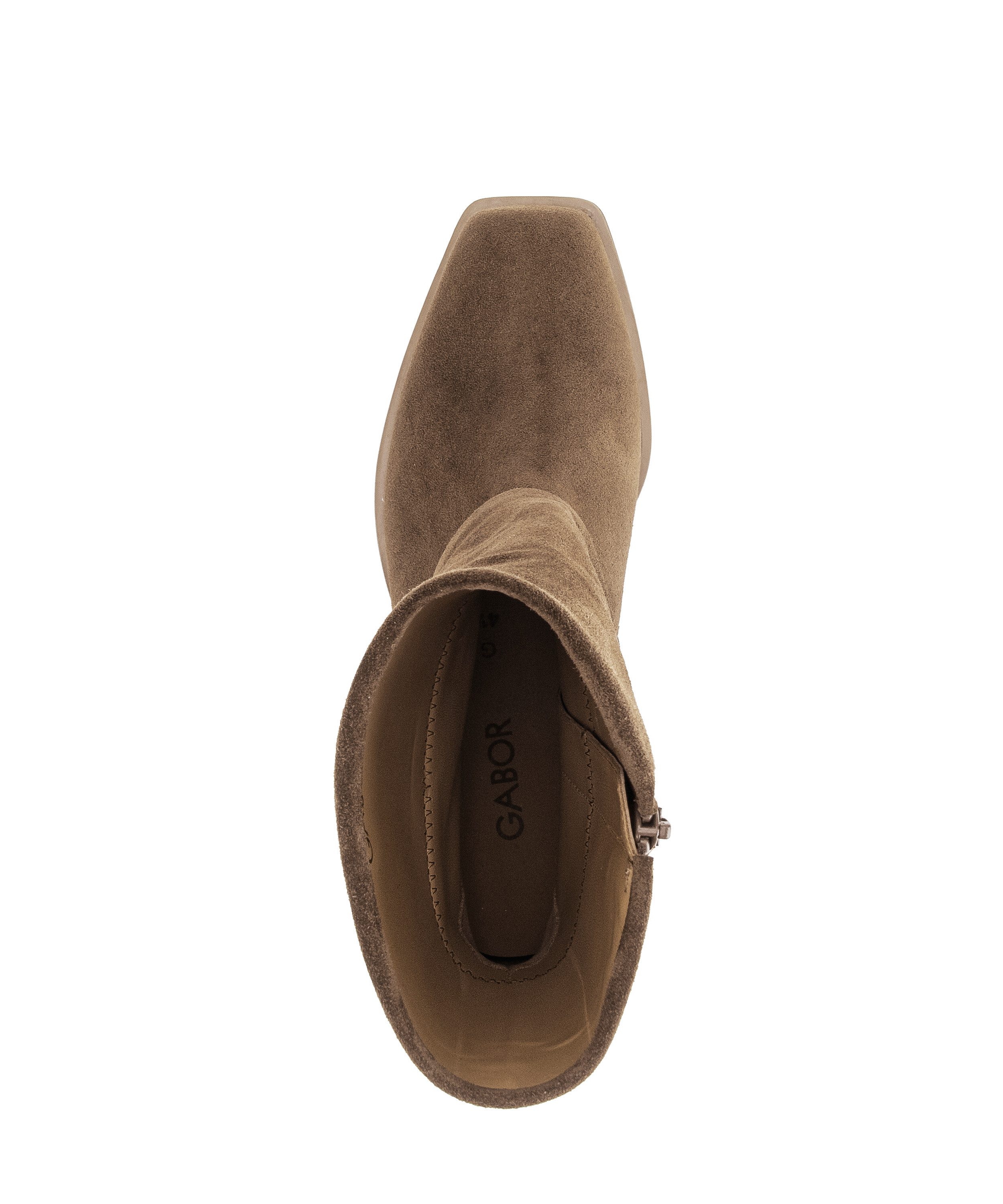 Gabor Westernstiefelette Blockabsatz, Cowboyboots mit angenähter Gamasche, Weite G (weit)