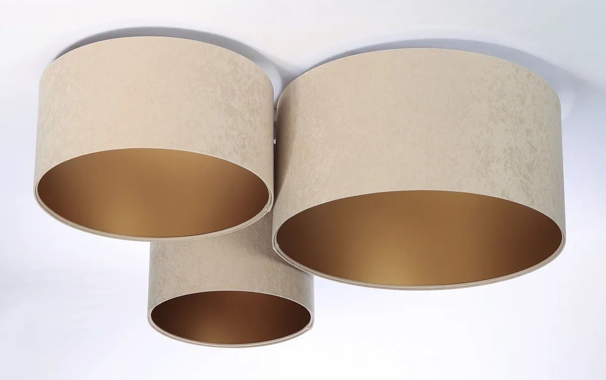 Deckenleuchte Trio, ohne Beige,Gold Koncept BPS Leuchtmittel