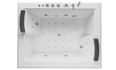 Jet-Line Whirlpool-Badewanne Whirlpool XXL 2 Personen BABILON weiss