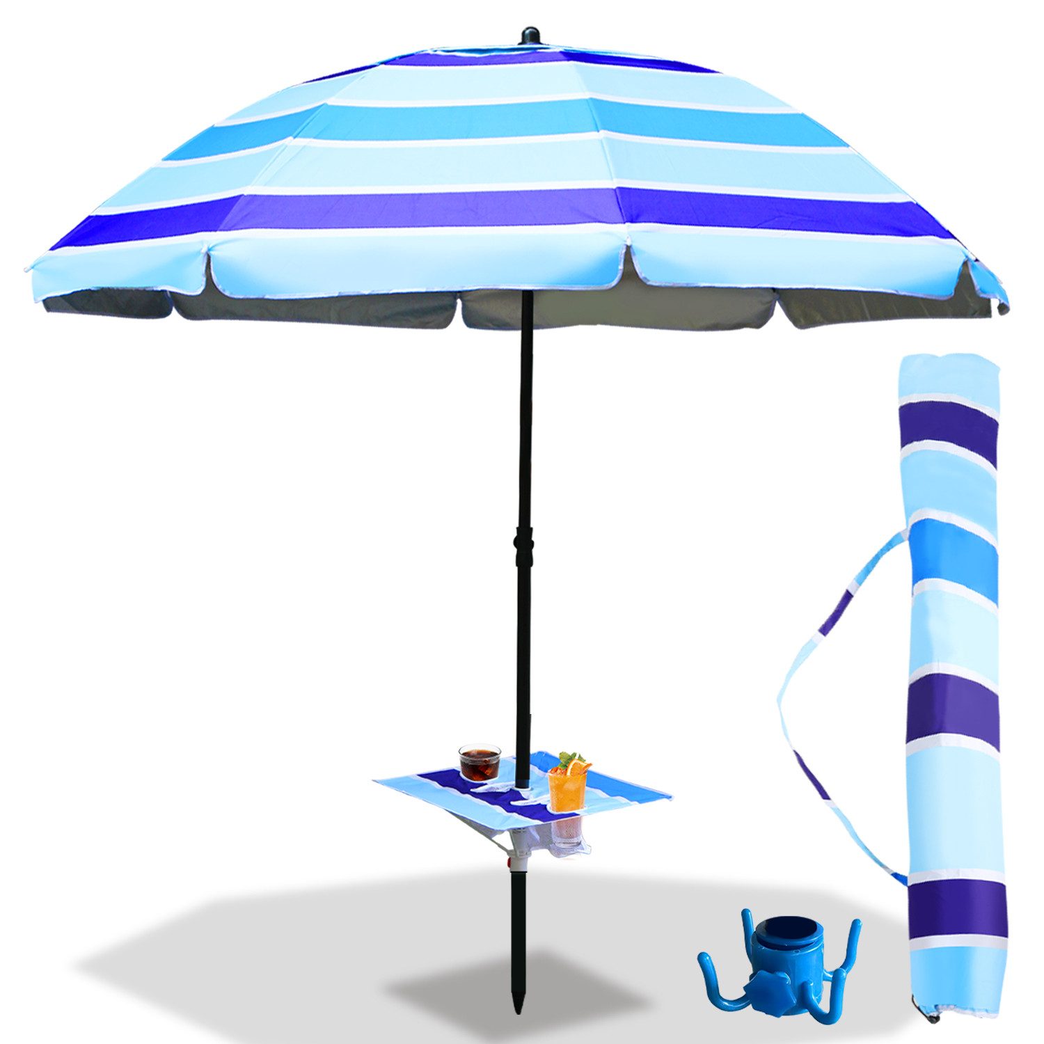 Strandmuschel Sonnenschirme Balkonschirm Terrassenschirm Schirm UV50+
