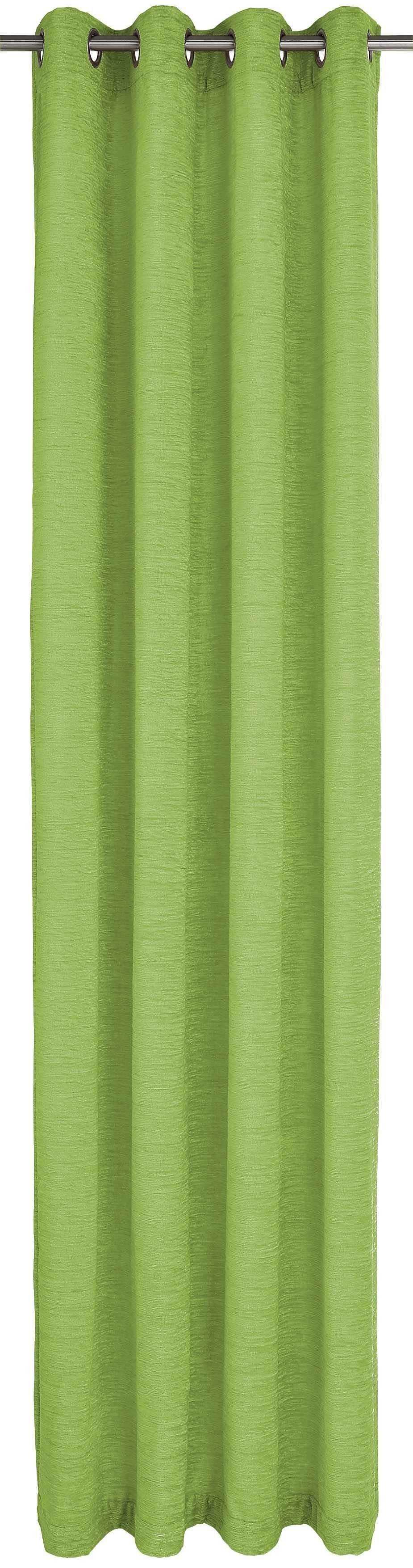 Chenille apfelgrün (1 B-Holmsund, Wirth, Ösen Vorhang blickdicht, St),