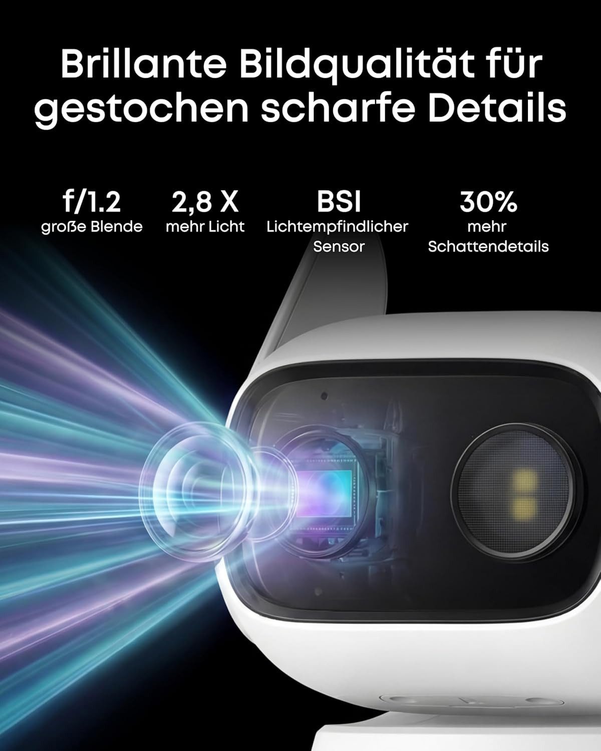 Anker eufy Überwachungskamera C31 kabelgebunden, Außen & Innen (Innenbereich, 1-tlg) – Bild 5 von 5