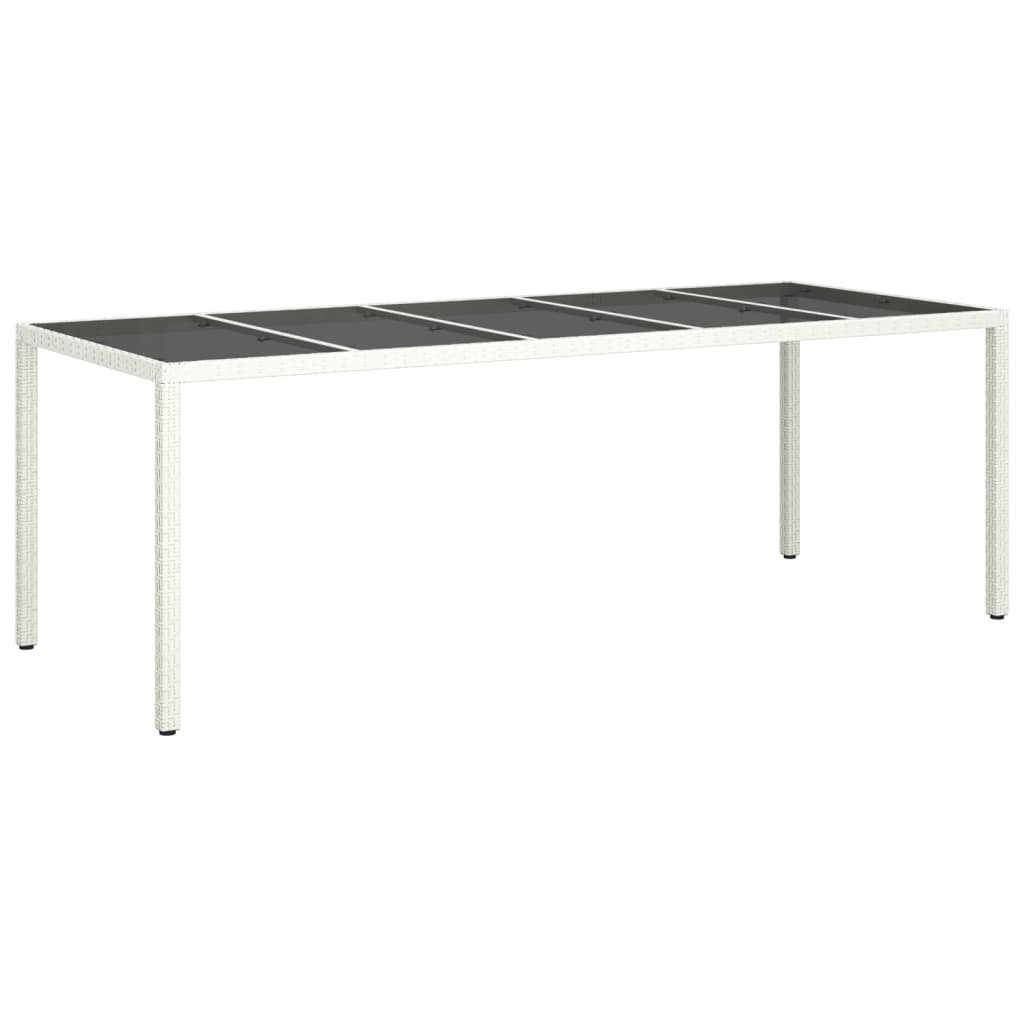 vidaXL Gartentisch Gartentisch Weiß 250x100x75 cm günstig online kaufen