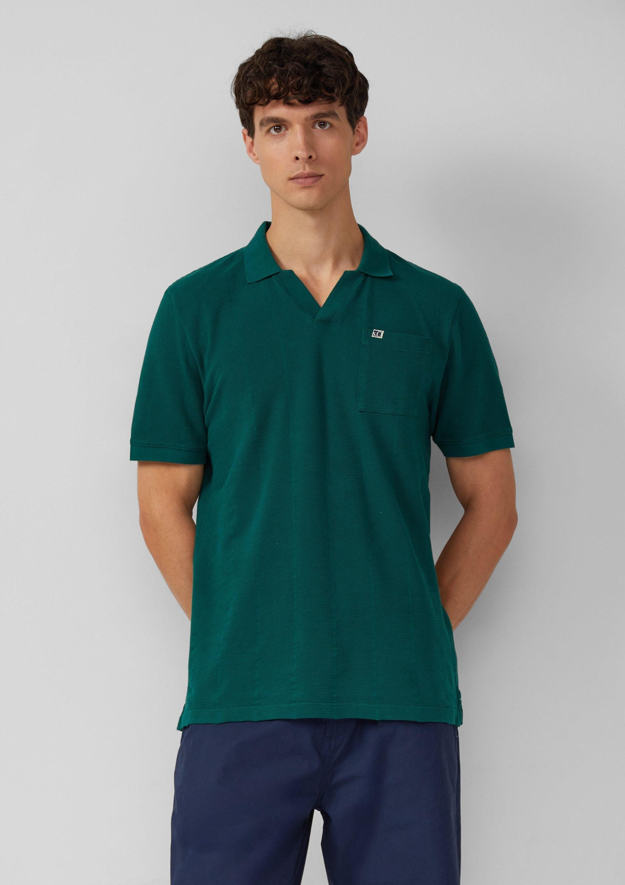 s.Oliver Kurzarmshirt Polo-Shirt (1-tlg) günstig online kaufen