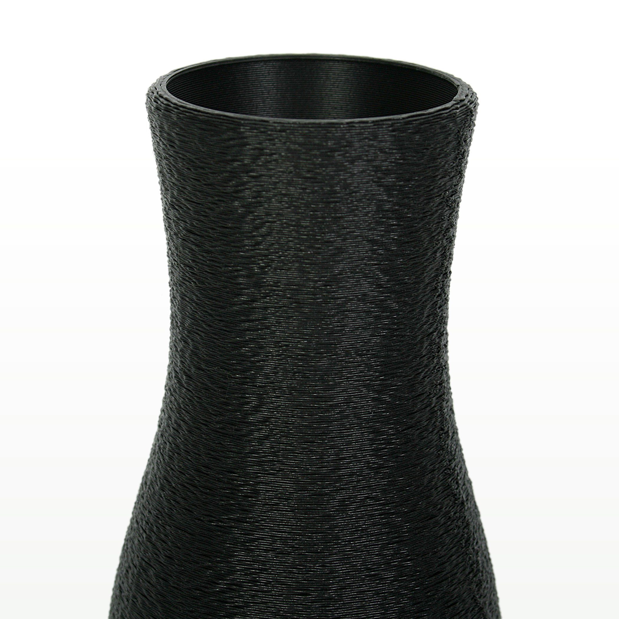 Dekorative Bio-Kunststoff, aus Dekovase – Rohstoffen; aus Designer Feder Black nachwachsenden Kreative Vase bruchsicher Blumenvase wasserdicht &