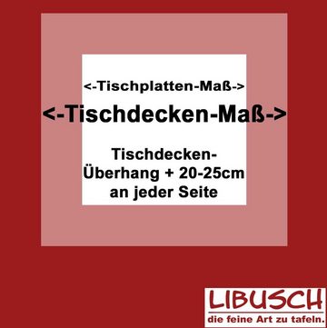 Libusch® Tischdecke Jatta weiß fleckabweisend BÜGELFREI Lotuseffekt pflegeleicht (1-tlg), glattes Gewebe