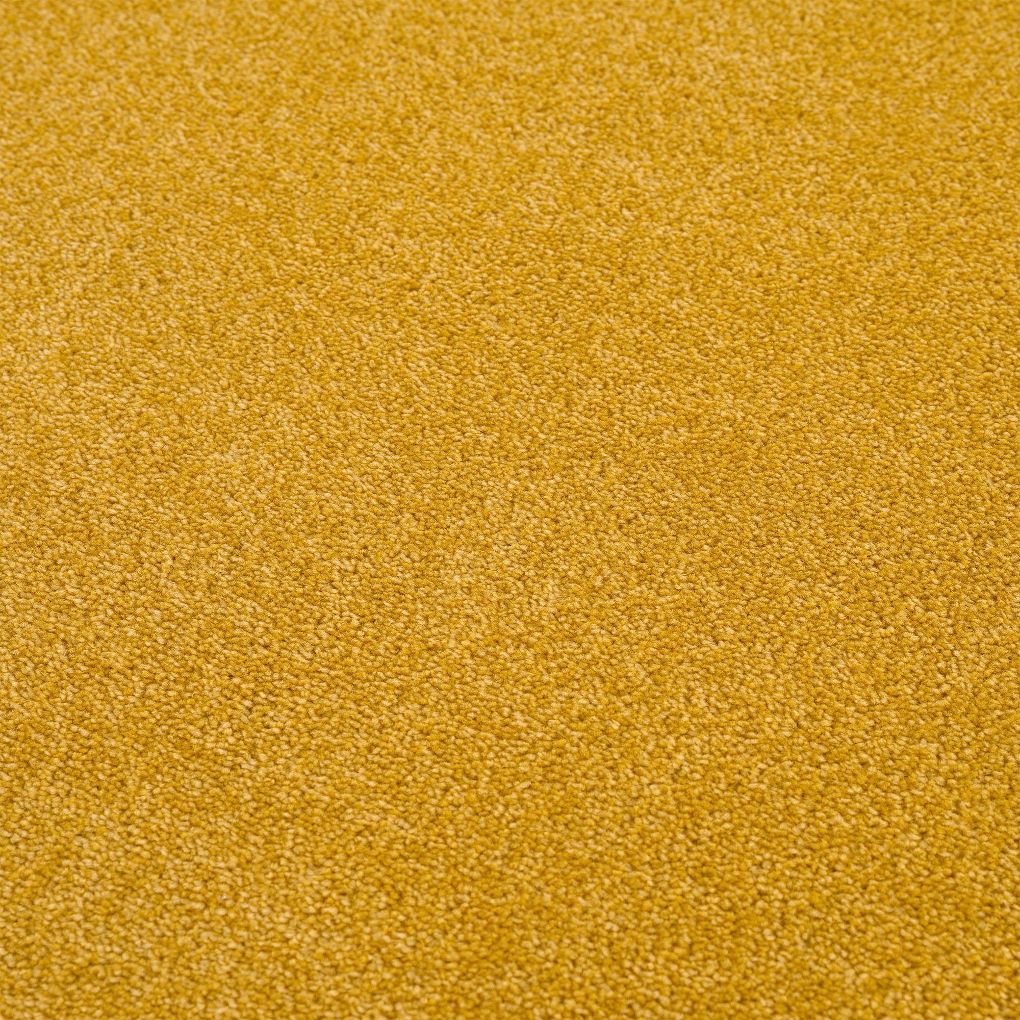 Teppich Uni, Sanat, rechteckig, Kurzflorteppich, große robuster Farbauswahl 13 Höhe: mm, gelb
