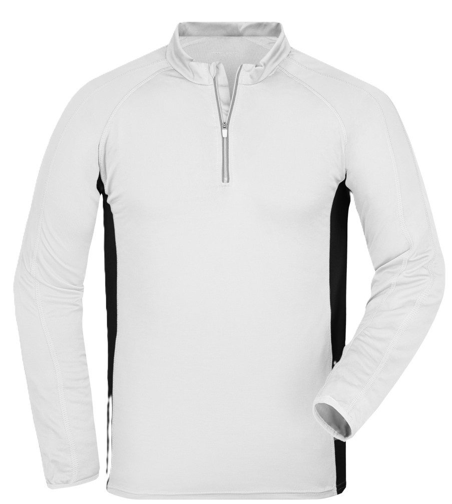 James & Nicholson Laufshirt Funktionelles Herren Langarm Laufshirt JN307 Atmungsaktiv, feuchtigkeitsregulierend und schnell trocknend