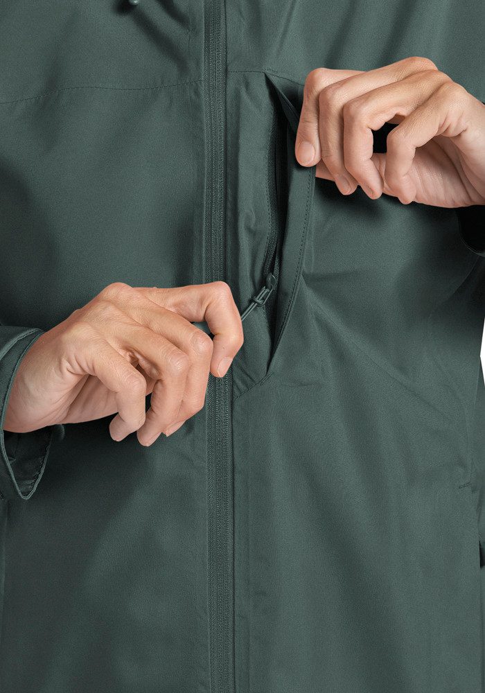 Jack Wolfskin Funktionsjacke TEMPEST 2L JKT W Wetterschutzjacke, wasser-und winddicht, atmungsaktiv