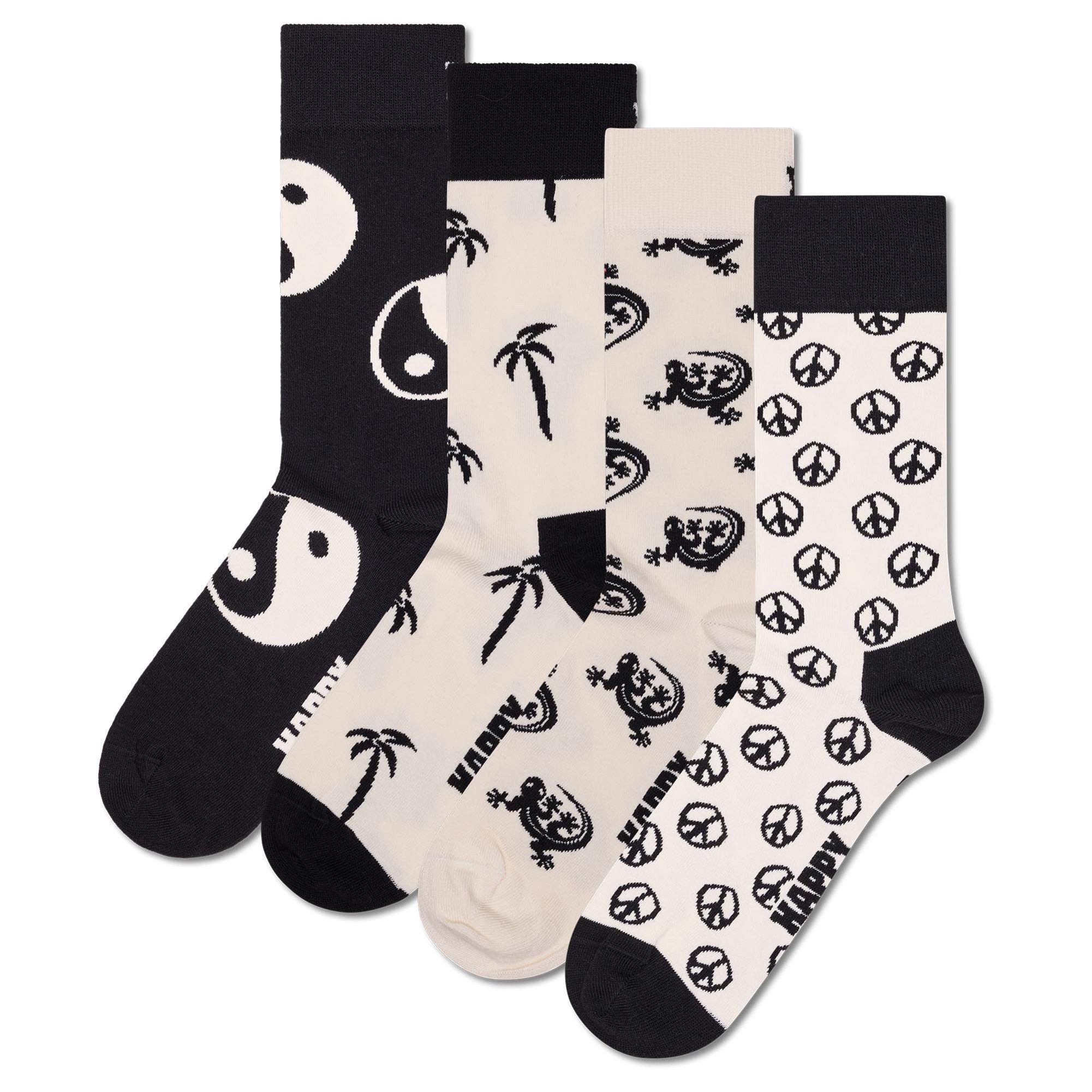 Happy Socks Kurzsocken Unisex Socken 4er Pack Baumwolle (Packung, 4er Pack) günstig online kaufen