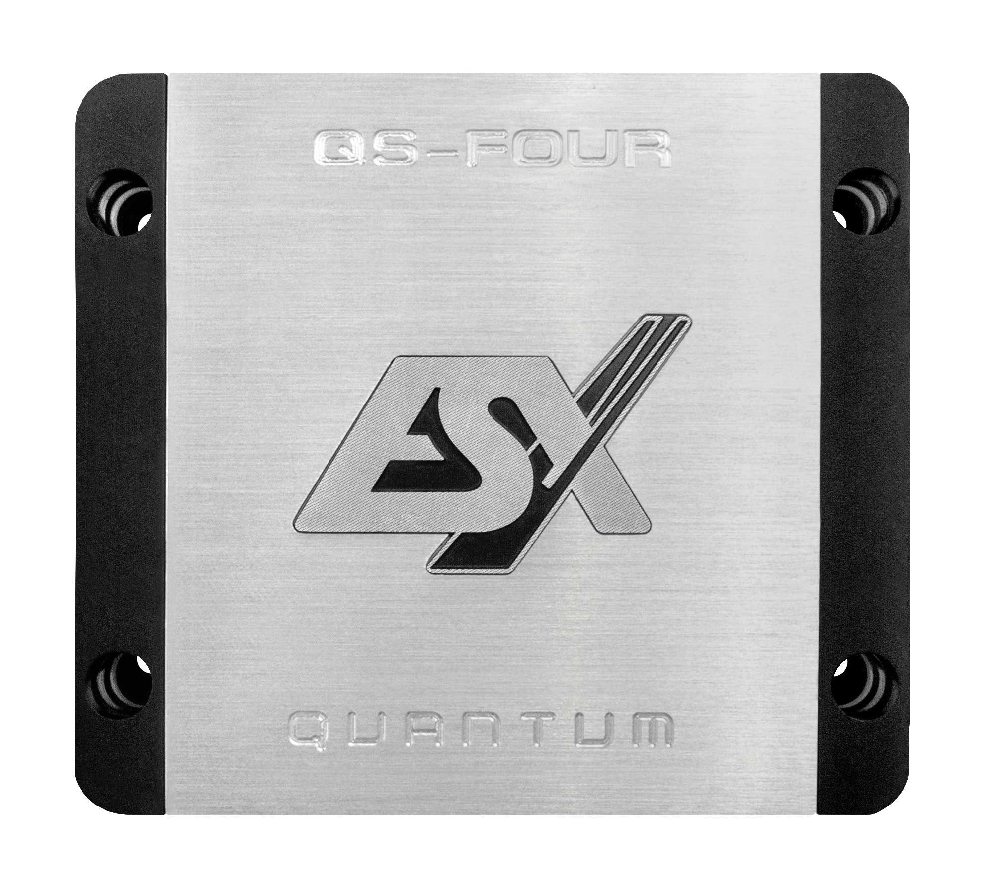 ESX QUANTUM QS-FOUR-ISO 4-Kanal Class D Mini-Verstärker mit ISO Kabelbaum Endverstärker (Anzahl Kanäle: 4)